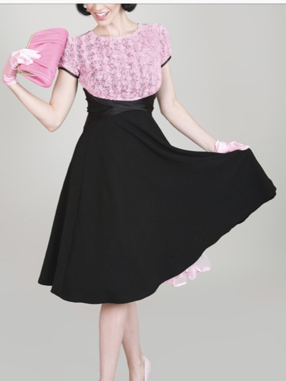 Bettie Page by Tatyana Soft Roses Pinup Dress